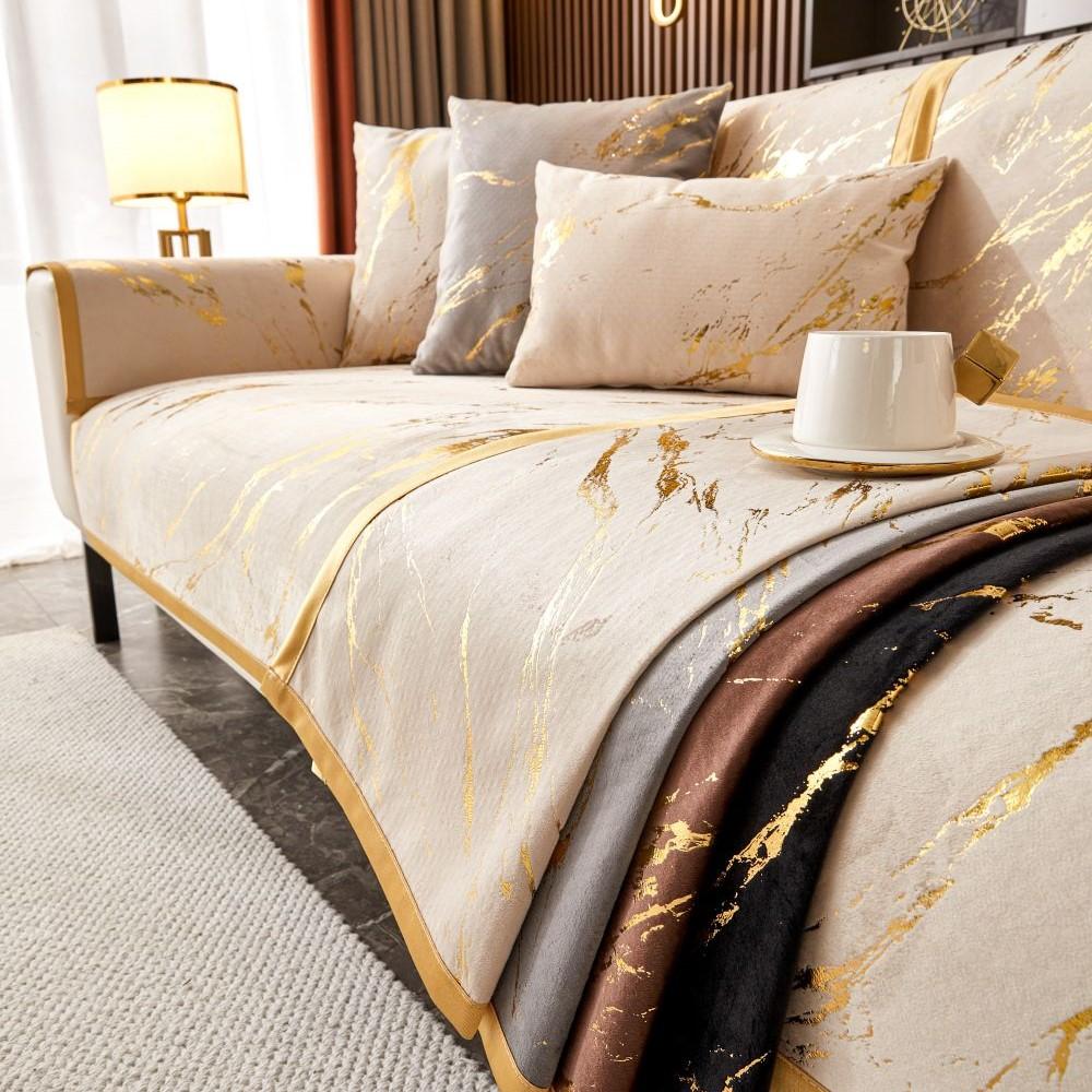 Чехол для дивана Four Seasons New European style Gold Edge, подушка для сиденья, современный простой нескользящий чехол для дивана