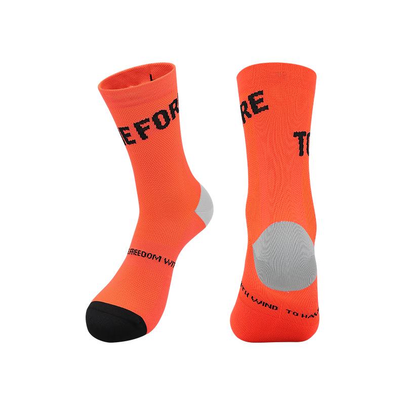 Премиальные унисекс носки до середины икры для бега, махровая подошва, идеально подходят для велоспорта и фитнеса