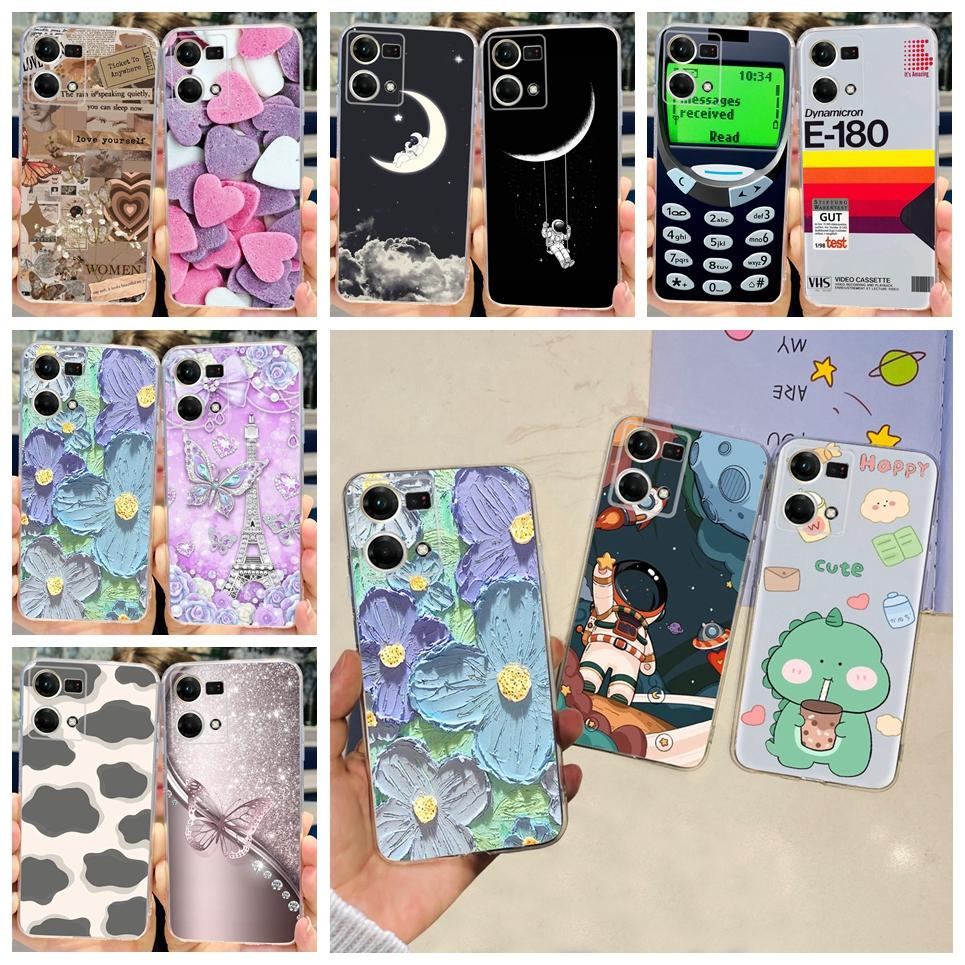 Чехол для Oppo Reno7 4G CPH2363 Oppo Reno7 Lite 7Z Красивый Рисованный Чехол Мягкий ТПУ Чехол для Телефона Для Oppo Reno 7 5G 7Pro Задняя Крышка