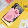 Cartoon Pig Case For Samsung Galaxy A55 A35 A25 A15 A51 A71 A12 A32 A52 A13 A33 A53 A14 A34 A54 Coque