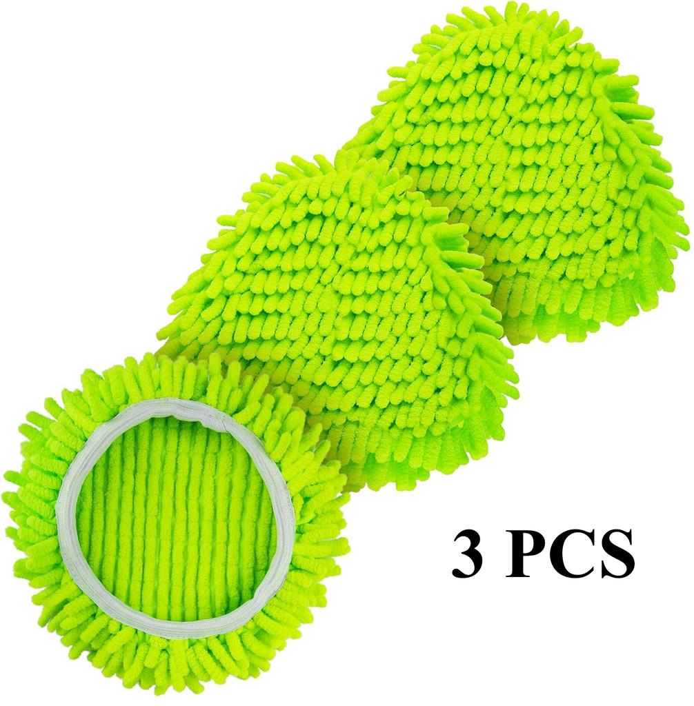 Сменная насадка-швабра из микрофибры и шенилла для швабры O-Cedar/Vileda Easywring с системой с двумя резервуарами, Микрофибровые шениллевые салфетки для швабры