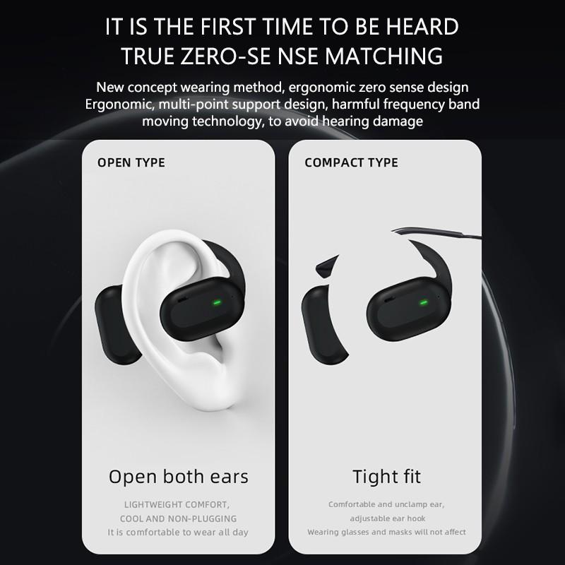 Беспроводные наушники Sing-Ear Ear Hook Наушники Hi-Fi стерео Bluetooth-гарнитура Спортивные наушники с открытым ухом для смартфона