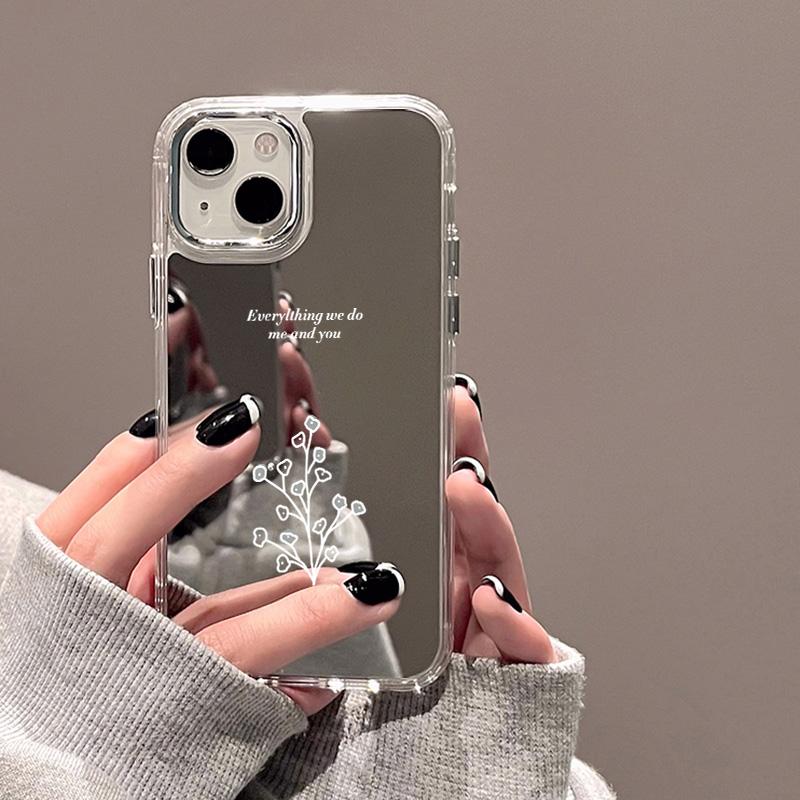 Mobile Phone Cases for iPhone 11 13 XR 15 Pro Max 12 14 Pro Max Case iPhone 16 XS Max Mirror Protective Case Mirror Exquisite Cartoon Waterproof