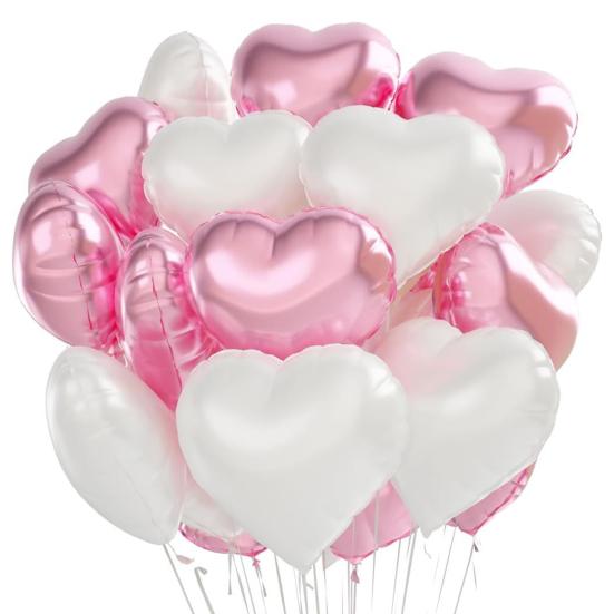 Воздушные шары Yousheng Love Balloons в форме сердца из алюминиевой фольги, многоразовые воздушные шары в форме сердца для Дня святого Валентина, свадьбы, помолвки, вечеринки, декора