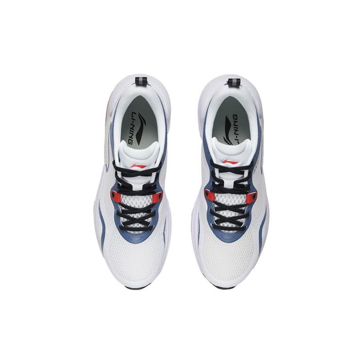 Li Ning Амортизирующие, Износостойкие Низкие Повседневные Кроссовки Мужские Бело-Синие AGLR331-5