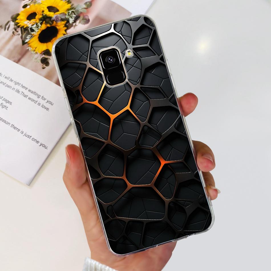 Для Samsung Galaxy A8 (2018) / A8+ (2018) Мягкий силиконовый TPU чехол SM-A730F A530F для Samsung A 8 A8 Plus, милые чехлы с мультяшными пандами