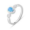 Silver Ring with Opal 0.17ct (2075127) 2.42 Gr. 925 Samples