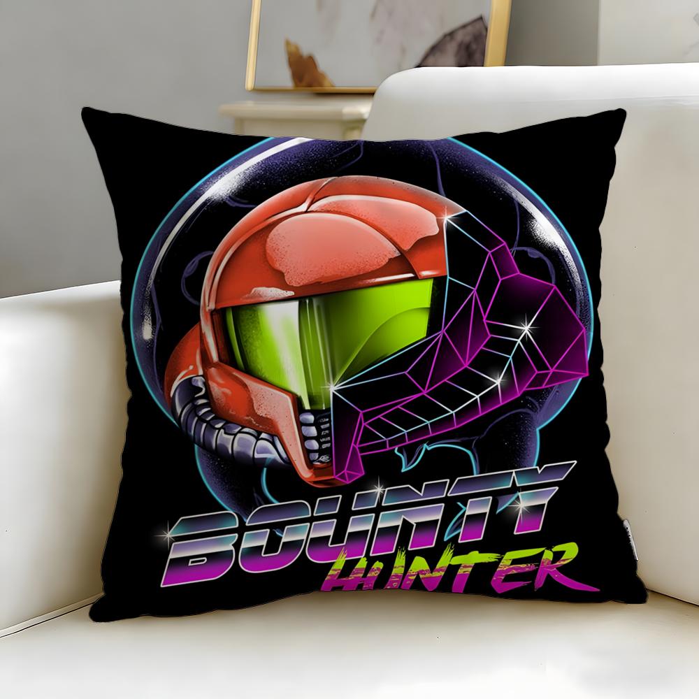 Классическая игра Metroid Наволочка Мягкая и Легко стирающаяся – Универсальная для Дивана, Кровати, Путешествий и Офиса