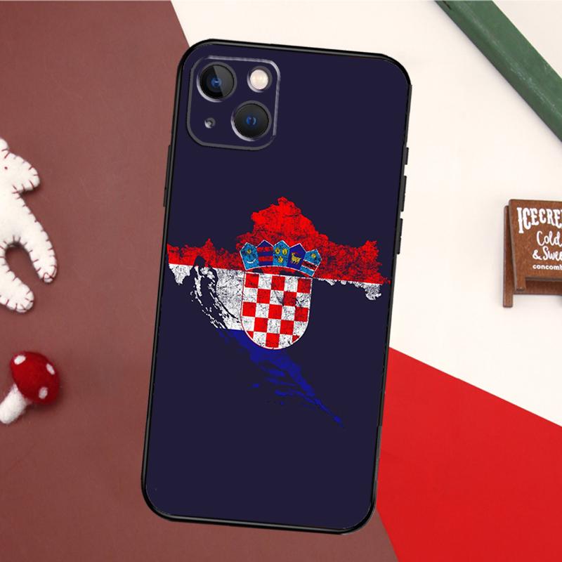Чехол-футляр с гербом и флагом Хорватии для iPhone 15 Pro Max 14 13 12 11 16 17 Pro Max mini 15 16 Plus 16e 17 Air Задняя крышка