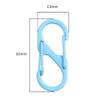 4pcs S Type Colorful Alloy Paint Spring Buckle Carabiner Anti-Theft Mini Keychain Hook Backpack Outdoor Hanging Connection Ring