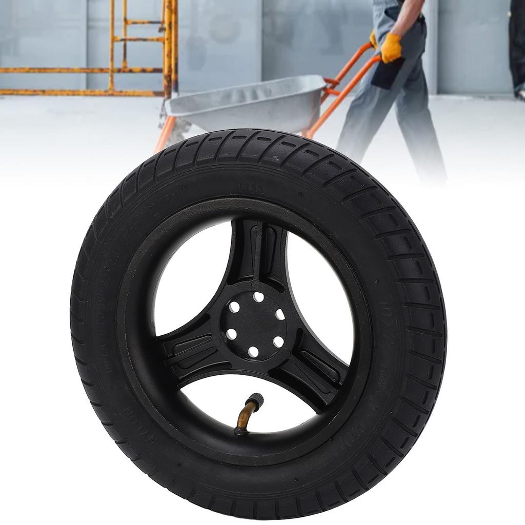 10x2-дюймовое заднее колесо со ступицей из алюминиевого сплава, 6 отверстий, малошумная надувная шина для ручного тролля