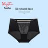 Maniform Women's Seamless Lace Low-Rise Briefs