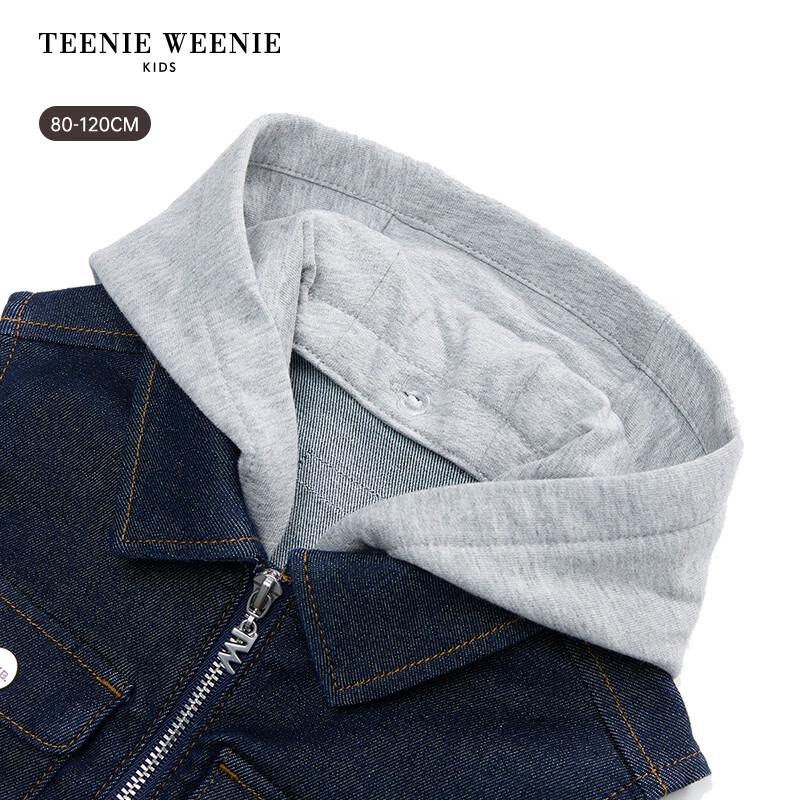 Teenie Weenie Джинсовый жилет с капюшоном для мальчиков