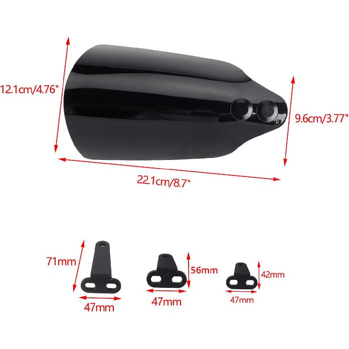 Club Style Handlebar Handguards Upgrade Bracket Compatible With Harley Touring Road Glide Electra Glide Road King CVO/SE, Softail Street Bob FXBB 114