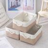 Home Supplies Sundries Sorting Basket Folding Linen Organizer Box Underwear Socks Baby Toys Storage Basket