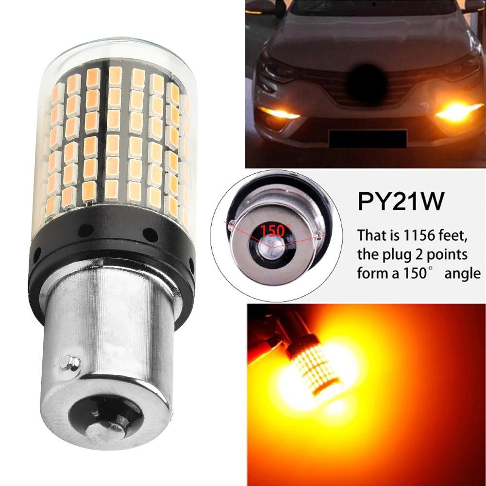 1Pc Turn Signal Light LED Bulb Amber 12V-24V 3000K Front 18W Accessories