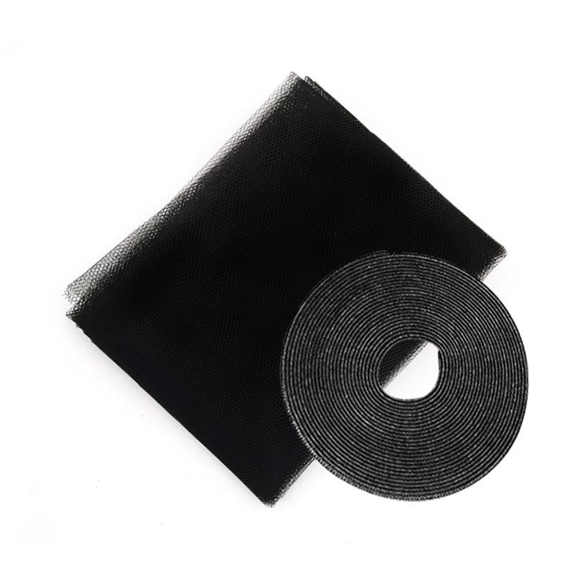 Self-adhesive DIY Mesh Mosquito-proof Screen Mesh Invisible Simple Screen Window with Hook and Loop Household Accessories