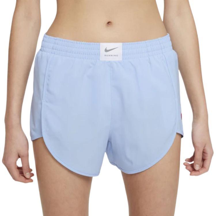 Nike Повседневные шорты женские светло-голубые умеренные DD5972-436