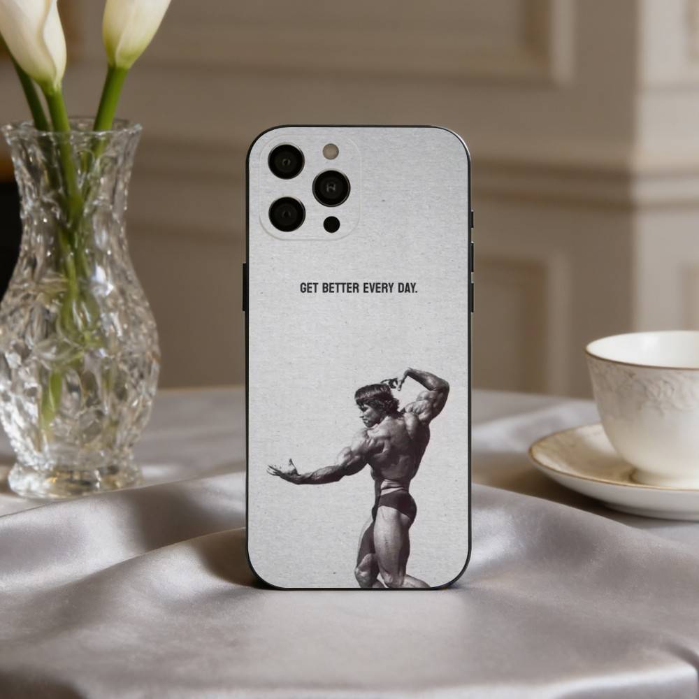 Чехол для телефона Gym F-Fitness B-Bodybuilding Для iPhone 17pro, 16,15,14,13,12,11 X XR Plus, Других Мягкий Черный Чехол