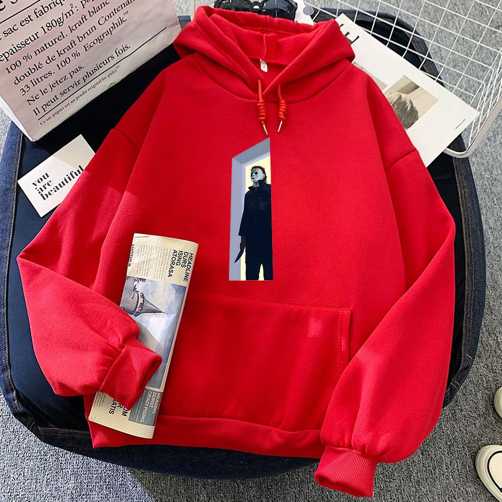 Толстовка с капюшоном Michael Myers Halloween Horror Classic Movie Oversize Pop Vintage Sweatshirt для осени/зимы Casual Soft Hoody