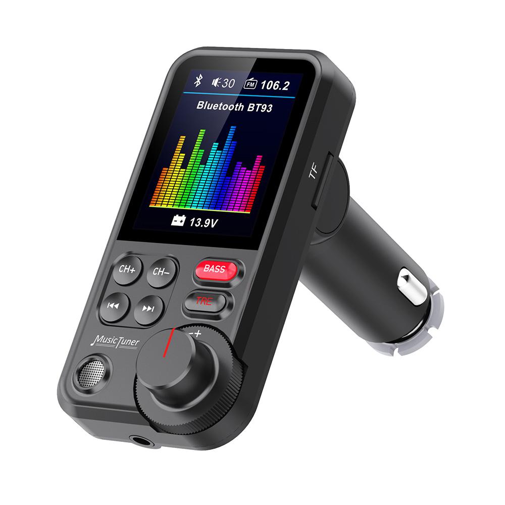 BT93 Car Wireless Bluetooth Radio FM Transmitter MP3 Player Audio Charging Handsfree Adjustable BASS High/Low MP3 Equalizer