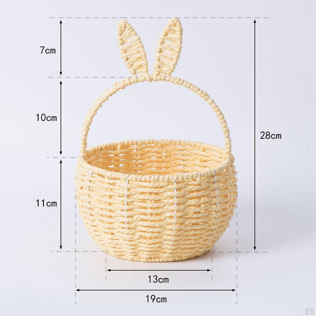 Корзина ручной работы с ушками для продуктов и пикника