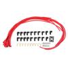 8mm 0.3in Spark Plug Wire Kit with Accessorire Pack Stable Performance 4041R Universal Red