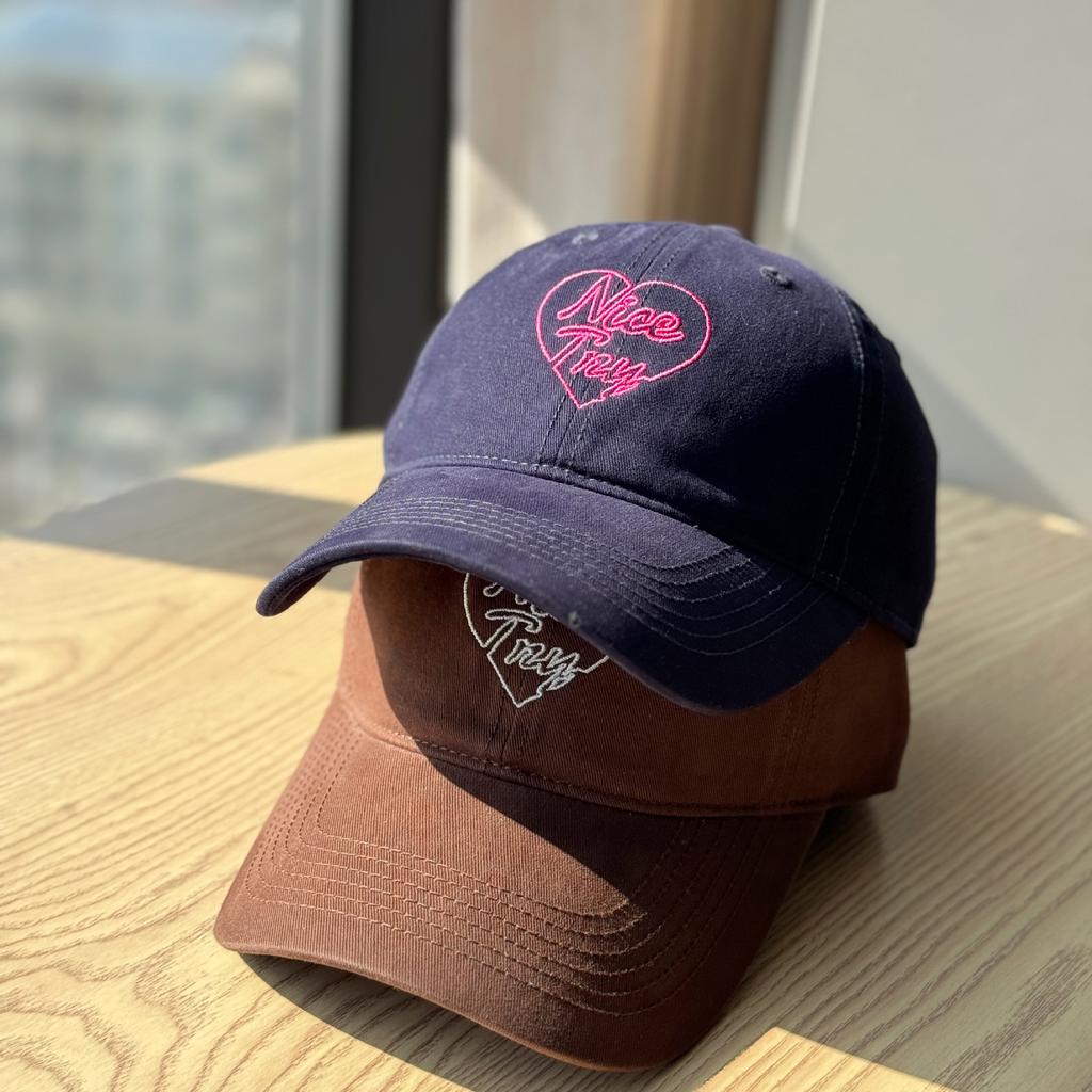 2026New Spring and Autumn Washed Love Embroidery Baseball Cap for Men and Women Couples, Soft Top Duckbill Cap, Sunshade and Sun Protection Hat