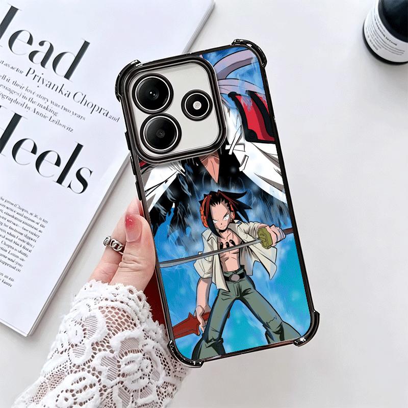 Аниме Шаман Кинг Покрытие Чехол для телефона Для Xiaomi Redmi Note 14 15 Pro Plus 13 12 11 11S 11T 10 9S 9 5G Противоударный Подушка безопасности Чехол