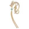 Dragon Brooch Fringed Zodiac Dragon High-End Zircon-Plated Real Gold Blazer Pin Buckle