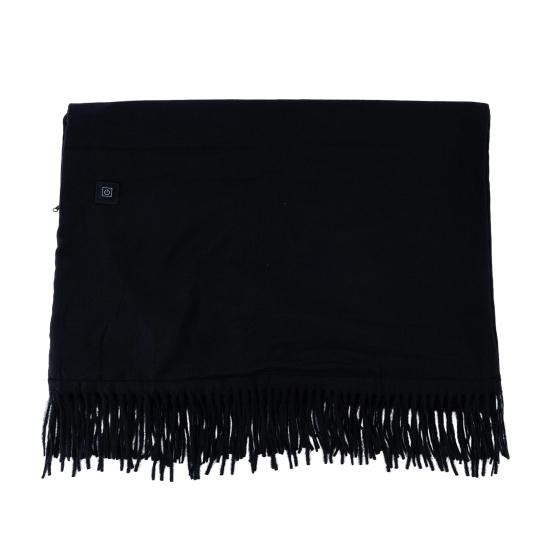 USB Накидка-шаль с подогревом для женщин, портативное носимое одеяло с подогревом с кисточками, интеллектуальный контроль температуры, шарф с подогревом для зимы