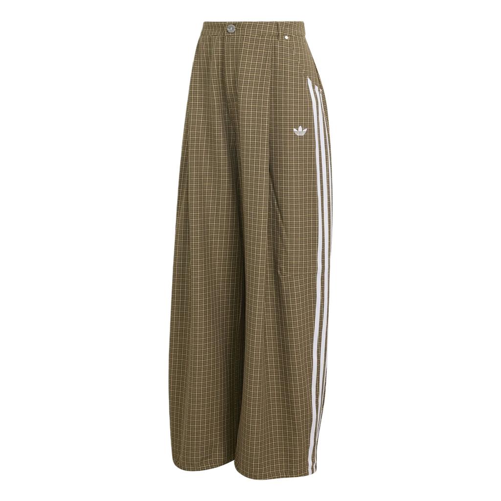 adidas Оригинальные мешковатые клетчатые винтажные полосатые повседневные спортивные брюки женские брюки LE8308