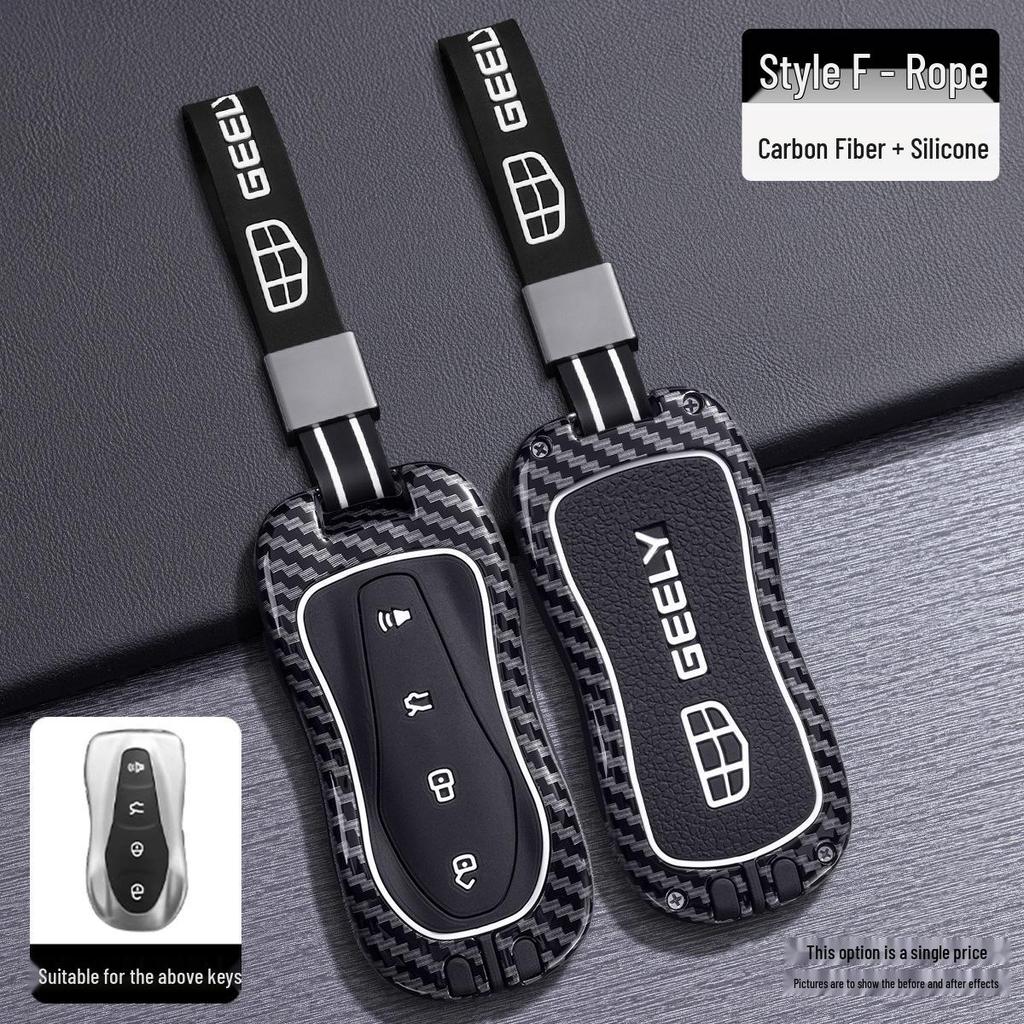 Чехол для ключа Geely New Boyue Pro для Xingyue S - Премиальный полноразмерный чехол для автомобильного ключа с пряжкой для мужчин и женщин