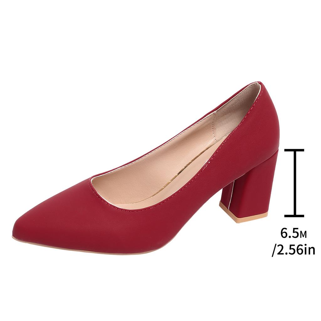Женская обувь на низком каблуке, модные туфли больших размеров, однотонные, для офиса и карьеры, сексуальные туфли с острым носком для женщин
