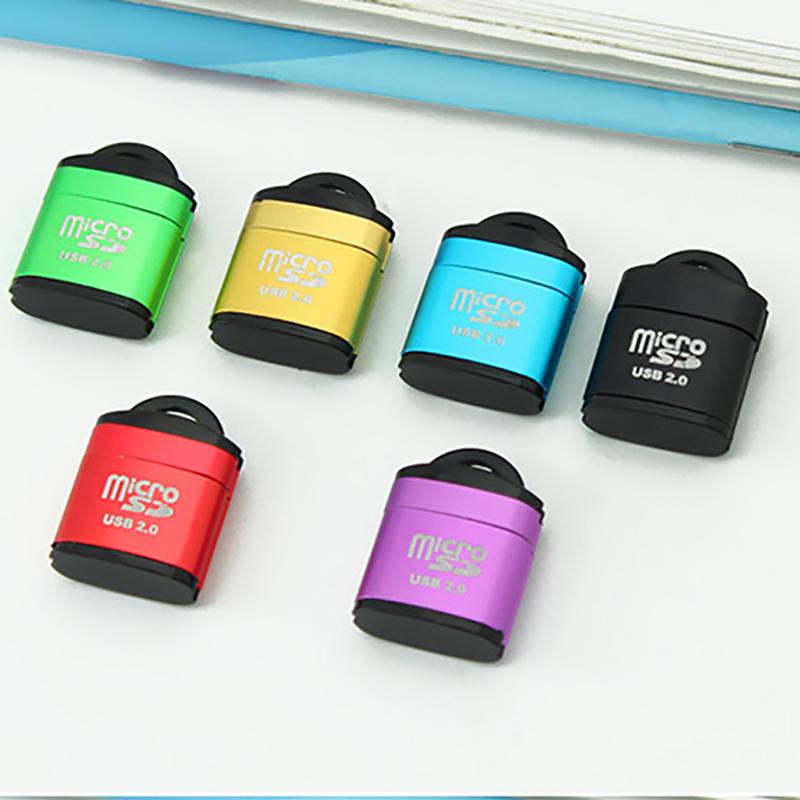 VAORLO USB2.0 Mini Card Reader 480 Мбит/с, быстрая передача данных, высокая совместимость для компьютеров, ПК, ноутбуков, высокая скорость