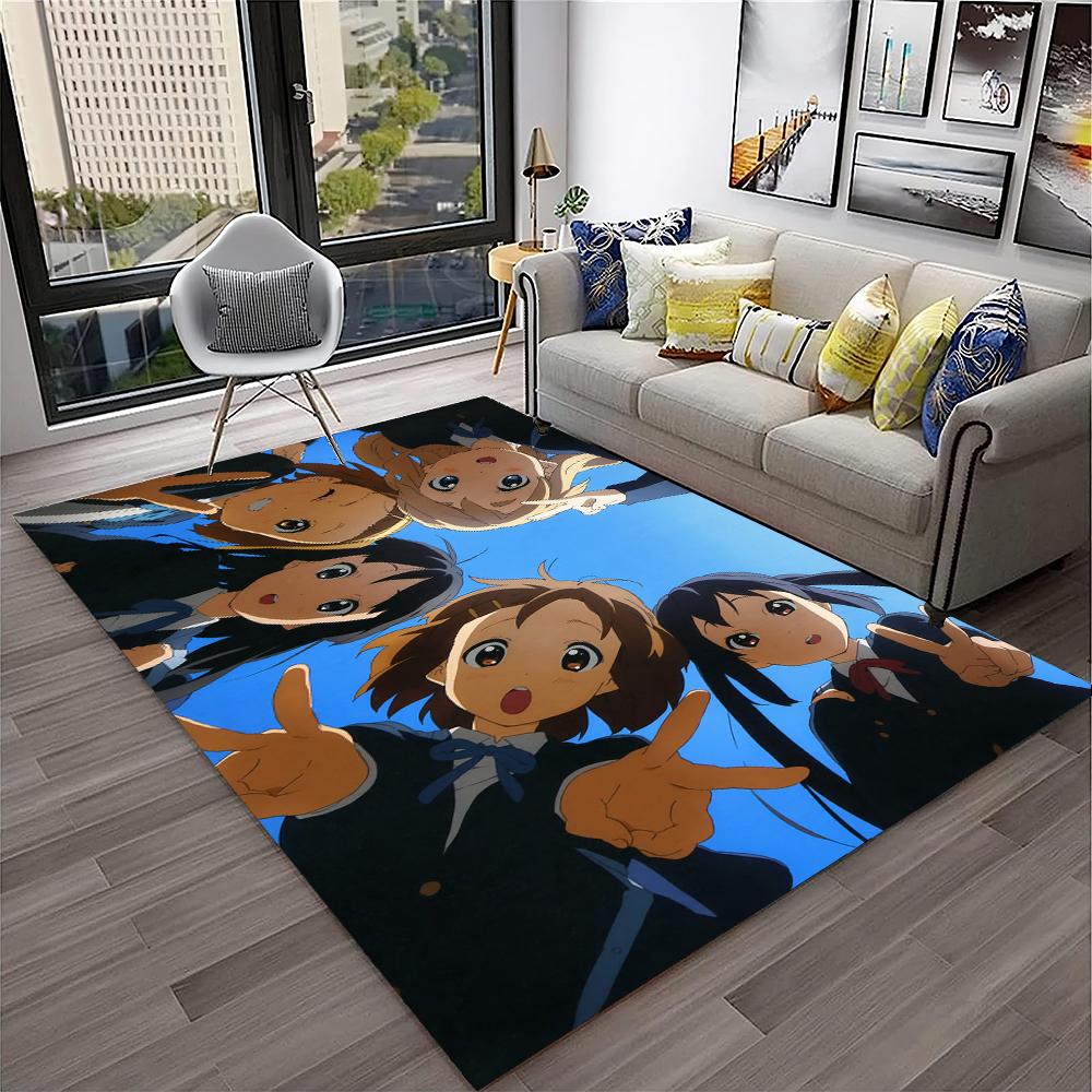 Кавайные Девочки K-ON Мультяшный Милый Лолита Ковер Коврик для Дома Гостиная Спальня Диван Придверный Коврик Декор, Детский Ковер Нескользящий Напольный Коврик