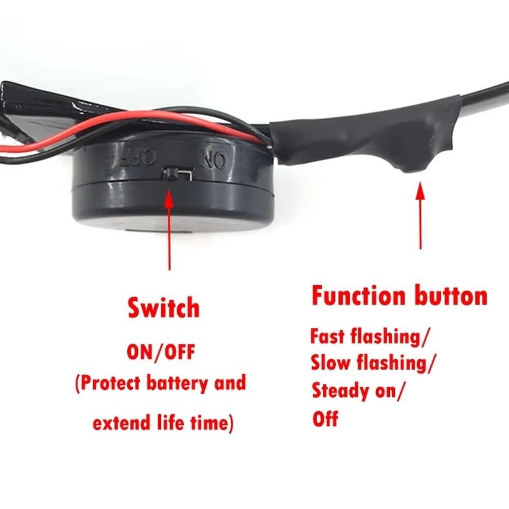 Flashing Lights Light Up Glasses Cyberpunk Style Luminous Eyewear EDM Music Show