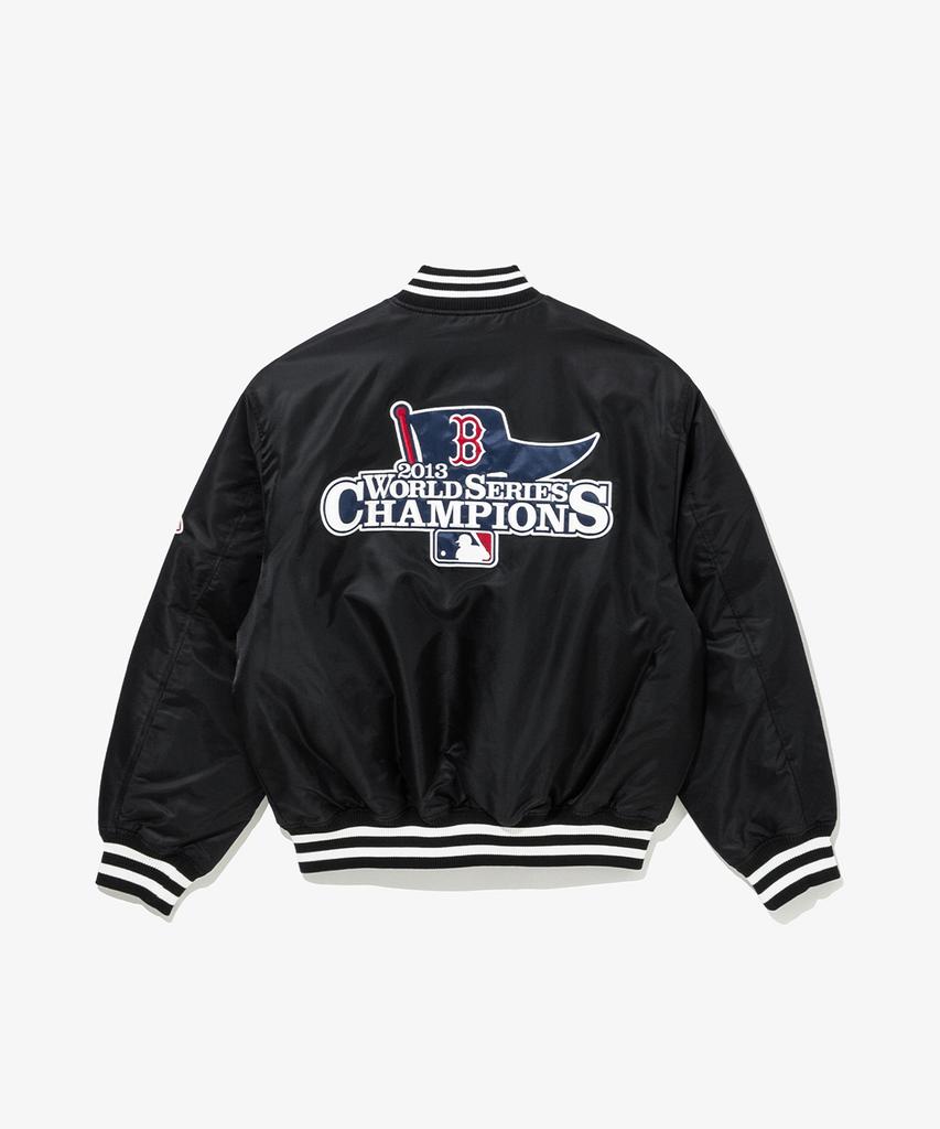 New Era Mlb Boston Red Sox World Series Champion Jacket Black