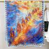 Dunhuang Cut Flower Fragrant Cloud Yarn 180 * 70 Long Towel Single-Sided Printing Shawl Versatile Fashion Sunscreen Shawl