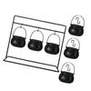 Pack Of 3/6/9 Halloween Witch Cauldron Candy Bowls With Metal Stands For Indoor Outdoor Party Tabletop Decorations