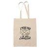 Tote Bag - PLANETEE - Collection J'peux Pas Minimaliste - Beige - Coton Fairtrade - 10 L
