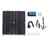 Solar Panel Kit 20W 12V Monocrystalline IP65 Proof Solar Panel with 10A Solar Charge Controller for