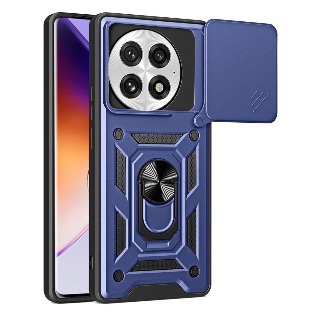 Чехол для OnePlus 13 со шторкой для камеры, из ПК+ТПУ, с подставкой, чехол для телефона