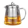 5Sizes Good Clear Borosilicate Glass Teapot With 304 Stainless Steel Infuser Strainer Heat Coffee Tea Pot Tool Kettle Set