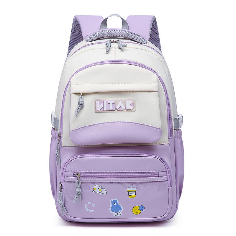 Корейский женский водонепроницаемый студенческий рюкзак большой вместимости - Мода в стиле колледжа