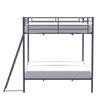 Металлические двухъярусные кровати - Темно-серый - В комплект входят основания кроватей - 2 x 140 x 190 см - ALICE