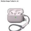 Однотонный серый силиконовый чехол для AirPods Pro 2-го поколения и AirPods 3