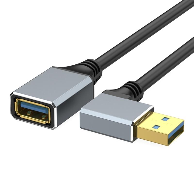 Кабель-удлинитель USB 3.0 5 Гбит/с с адаптерами под прямым углом 90 градусов, 5 вариантов направления для устройств в тесных пространствах