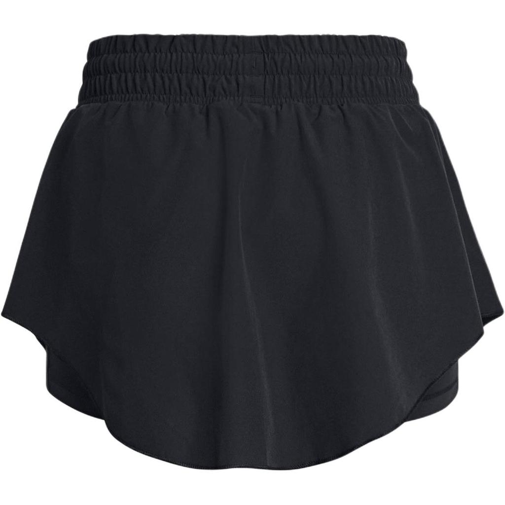 Under Armour UA Vanish Solid Mid-Rise Drawstring Breathable Waterproof Soft Casual Skirt Women Skirts Black 1383621-001