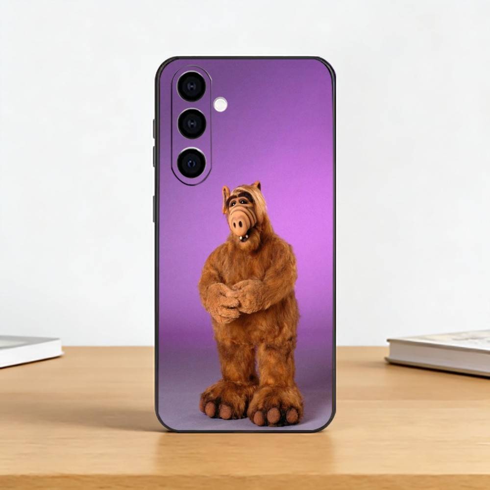 TV Series A-Alf Phone Case Black Silicone Soft For Samsung Galaxy A73,A72,A71,A70,A53,A52,A51
